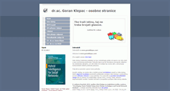 Desktop Screenshot of goranklepac.com